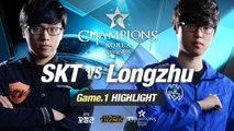 [H/L 2016.02.18] SKT vs Longzhu Game 1 - RO1 l 롯데 꼬깔콘 LoL Champions Korea Spring 2016