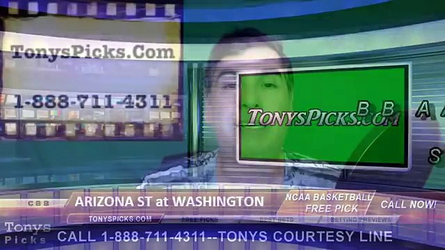 Arizona St Sun Devils vs. Washington Huskies Pick Prediction College Basketball Odds 2-3-2016 (News World)