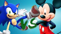 SONIC THE HEDGEHOG vs MICKEY MOUSE - EPIC BATTLE
