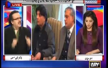Agar Dharnay ke peechay establishment thi tu Marshal law kun nahi laga ? Dr Shahid Masood defends Imran Khan