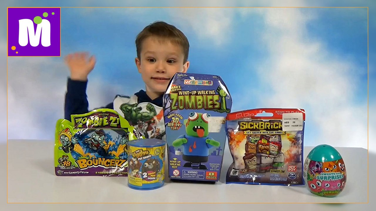 Монстры и зомби ходит ножками распаковка игрушек сюрпризы . Новое видео на канале Мистер Макс . Unboxing Monsters and Zombie funny toys.mp4 (1)