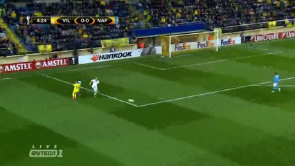 Roberto Soldado Super Chance - Villarreal v. Napoli 18.02.2016 HD