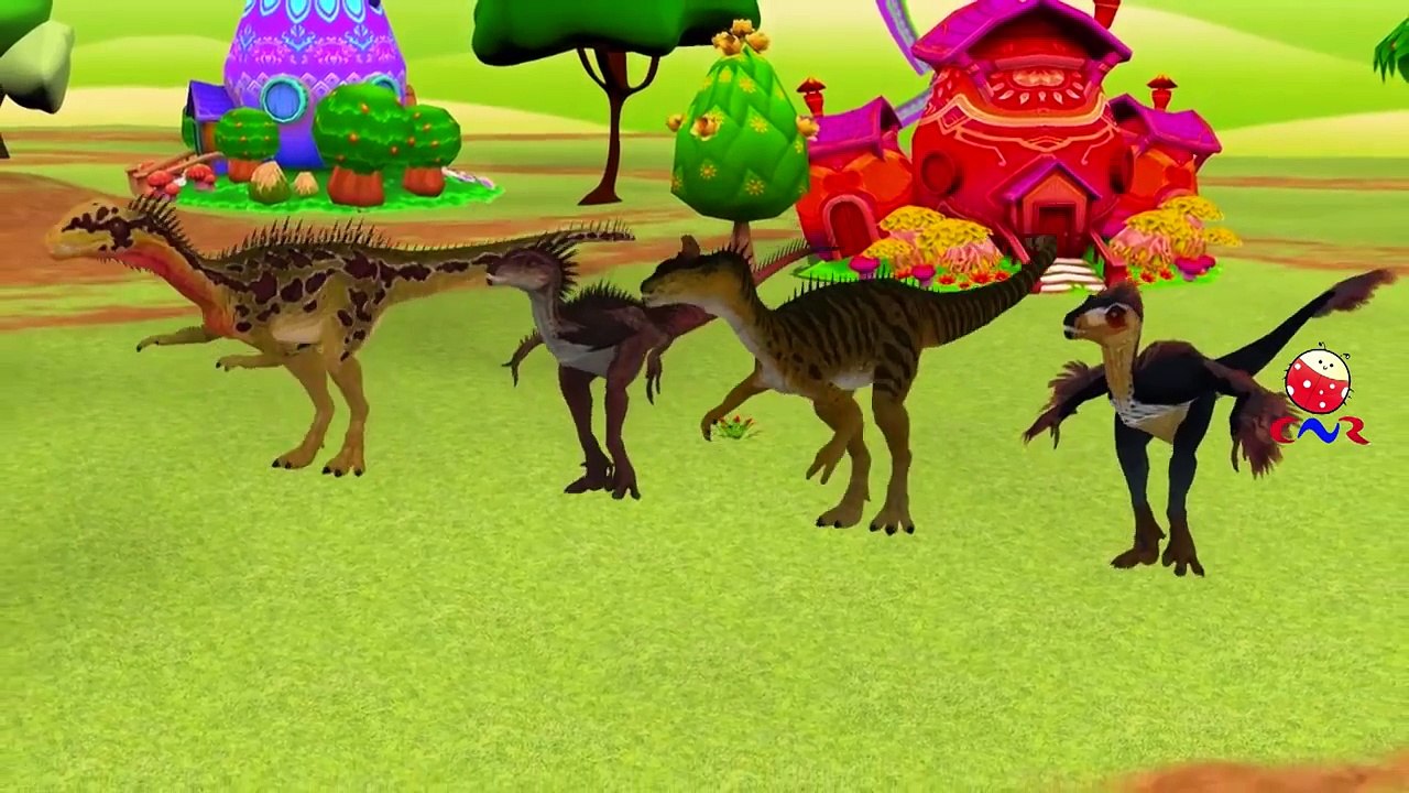 Dinosaurs And Godzilla Cartoons Singing Finger Family Nursery Rhymes For Children And Kids