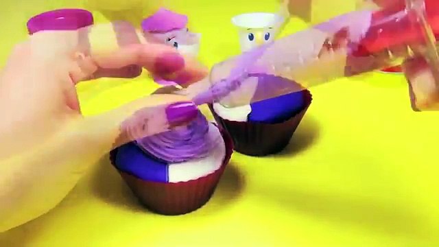 Play Doh Ice cream cupcakes playset playdough by Unboxing surpriseegg