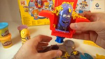 Play Doh Minions Disguise Lab Despicable Me мультфильмы для детей Миньоны в парикмахерской пластилин