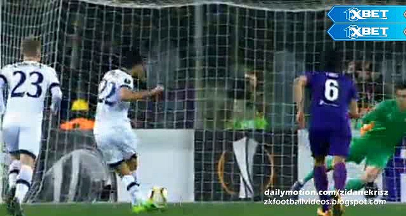0-1 Nacer Chadli Penalty - Fiorentina v. Tottenham 18.02.2016 HD
