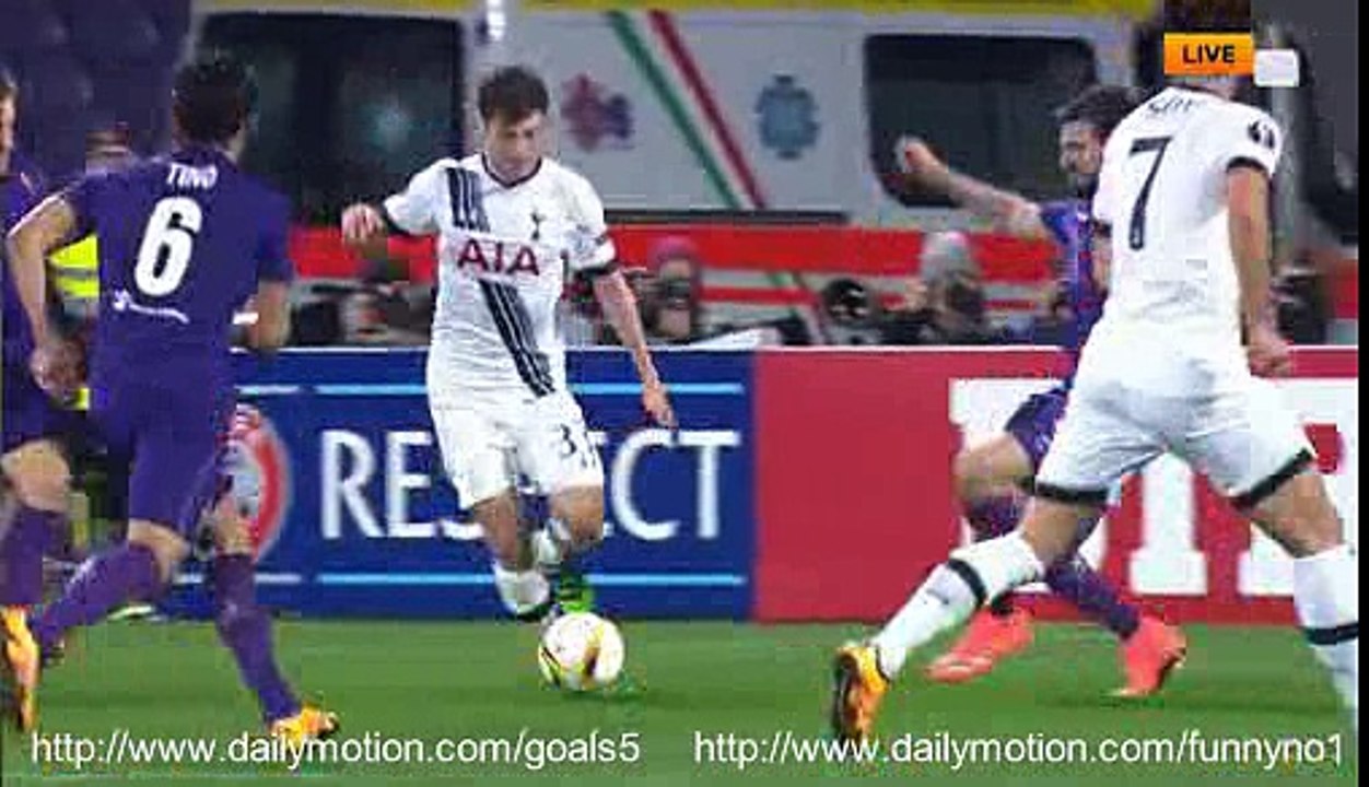 Nacer Chadli Goal Fiorentina 0 - 1 Tottenham Europa League 18-2-2016