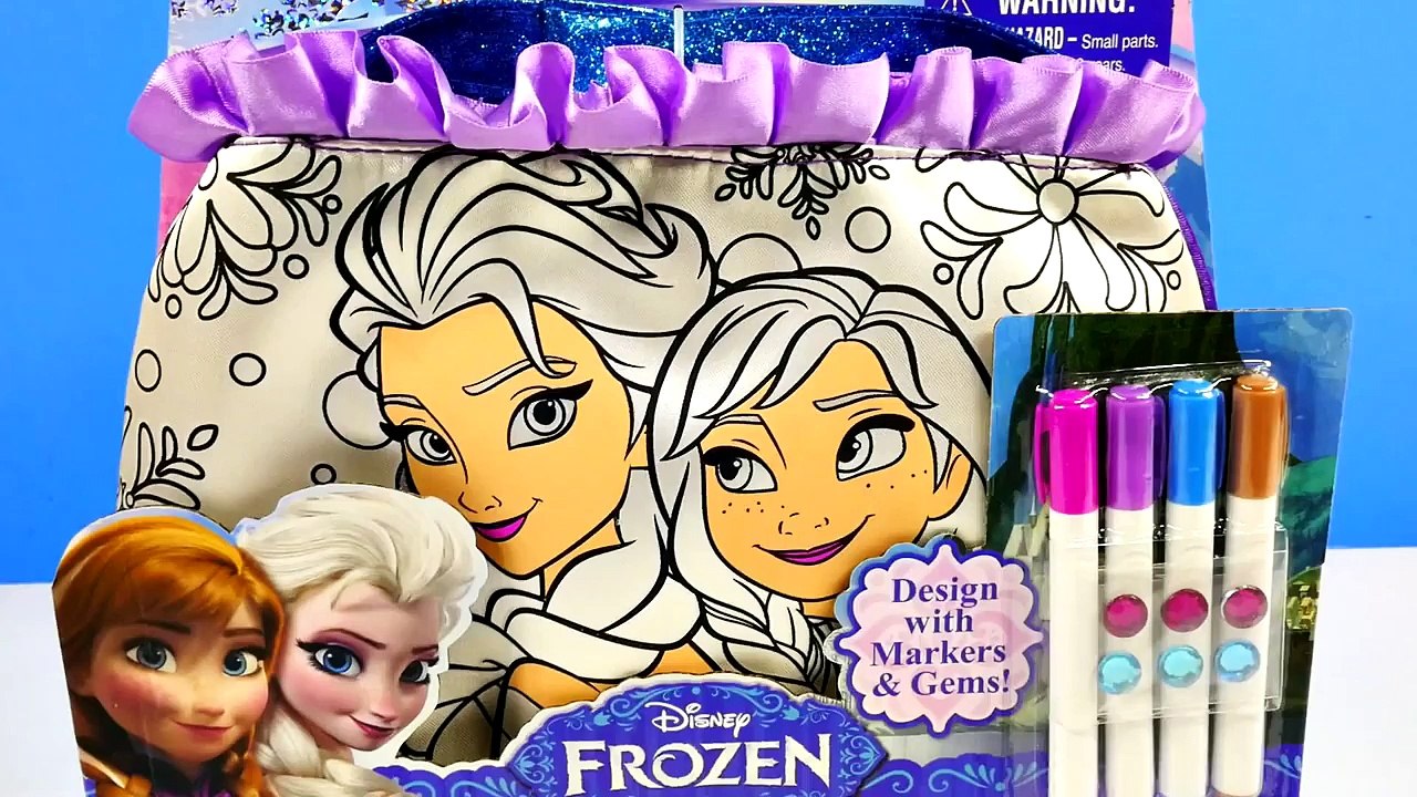 2 Color N' Style Fashion Purse Activity~Elsa & Anna Disney FROZEN II