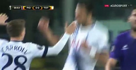 (Penalty) Chadli N. Goal - Fiorentina 0 - 1 Tottenham - 18-02-2016