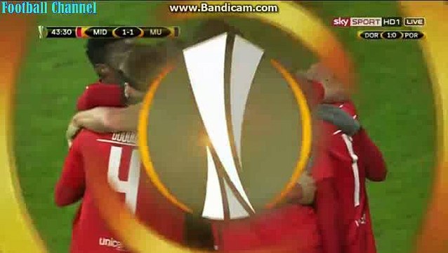 Pione Sisto Fantastic Goal - Midtjylland vs Manchester United 1-1 Europea League 18-02-2016 HD