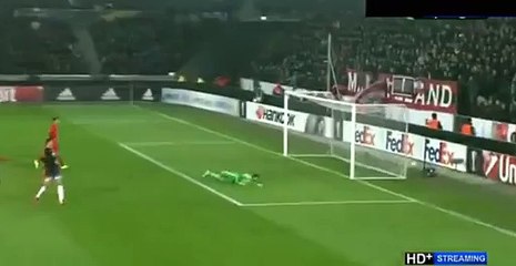 Pione Sisto Goal - Midtjylland 1 - 1 Manchester United - 18-02-2016