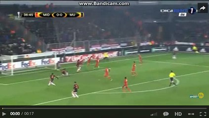0-1 Memphis Depay Goal - FC Midtjylland vs Manchester United 18.02.2016 HD
