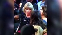 Taylor Swift CRYING TEARS consoled by Selena Gomez at Grammy Awards 2016