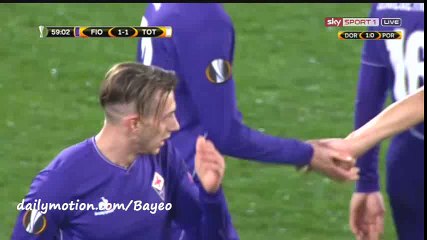 Federico Bernardeschi Goal HD - Fiorentina 1-1 Tottenham - 18-02-2016