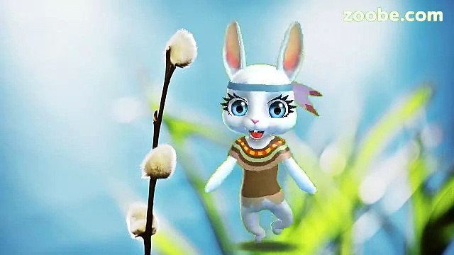 Zoobe Зайка Яркое поздравление с вербным воскресеньем!