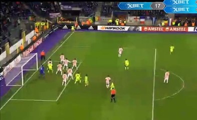 Kara Mbodji Goal HD - Anderlecht 1 - 0 Olympiakos Piraeus - 18-02-2016