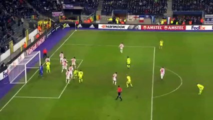Kara Mbodji Goal -RSC Anderlecht 1-0 Olympiacos Piraeus - 18.02.2016 HD
