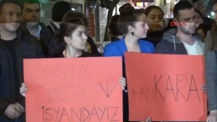 Manisa CHP'li Gençlerden 'Ankara' Saldırısına Tepki Eylemi