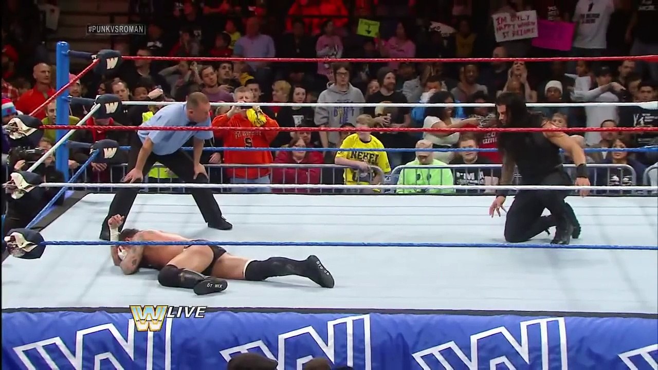 CM Punk vs. Roman Reigns_ Raw, Jan. 6, 2014