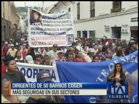 Dirigentes de 50 barrios exigen más seguridad en sus sectores