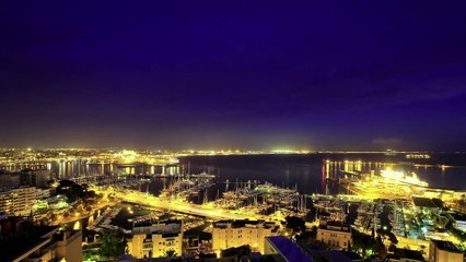 Palma de Mallorca's Bay, a 24 hour Timelapse