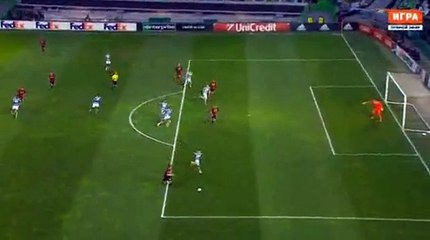 0-1 Karim Bellarabi Goal - Sporting vs Bayer Leverkusen - 18-02-2016