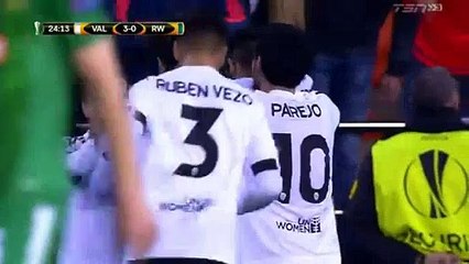 Santi Mina 2nd Goal HD- Valencia 3-0 Rapid Wien 18.02.2016