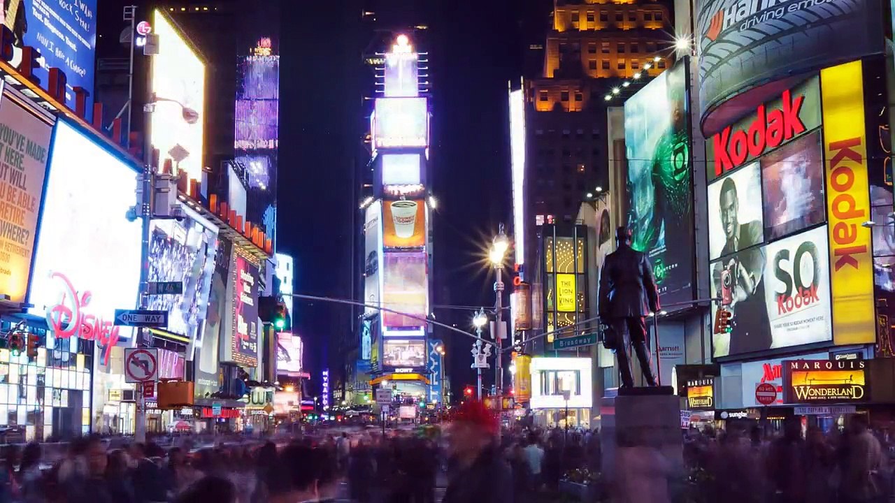 Manhattan in motion. Time Lapse