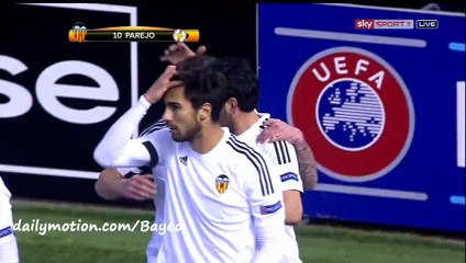 Daniel Parejo Goal HD - Valencia 2-0 Rapid Vienna - 18-02-2016
