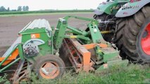 Fendt 722 & Amazone D9 30 Loonwerken Claeys KMK gras zaaien