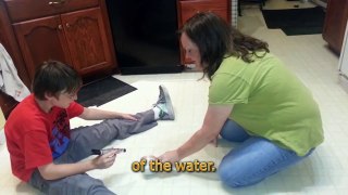 Mom Pranks Son with Water and a Marker