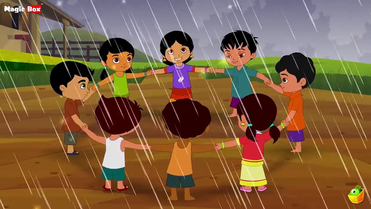 Barish Aayi Cham Cham Cham- Hindi Animated-Cartoon Nursery Rhymes For ...