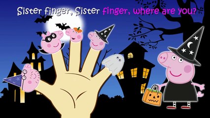 Peppa Pig Halloween Finger Family Nursery Rhymes Lyrics