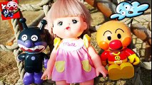 メルちゃん おもちゃアニメ 公園で遊んだよ❤バイキンマンVSメルちゃん縄のぼり❤おかあさんといっしょ♦ Toy Kids トイキッズ animation anpanman