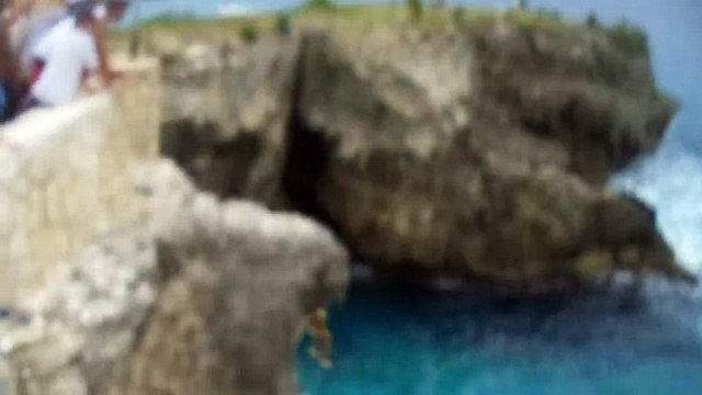 pro cliff jumping at Ricks cafe Negril Jamaica 2015