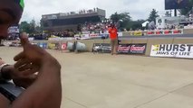 Black Dude's Funny Reaction To Hearing a Dragster For The First