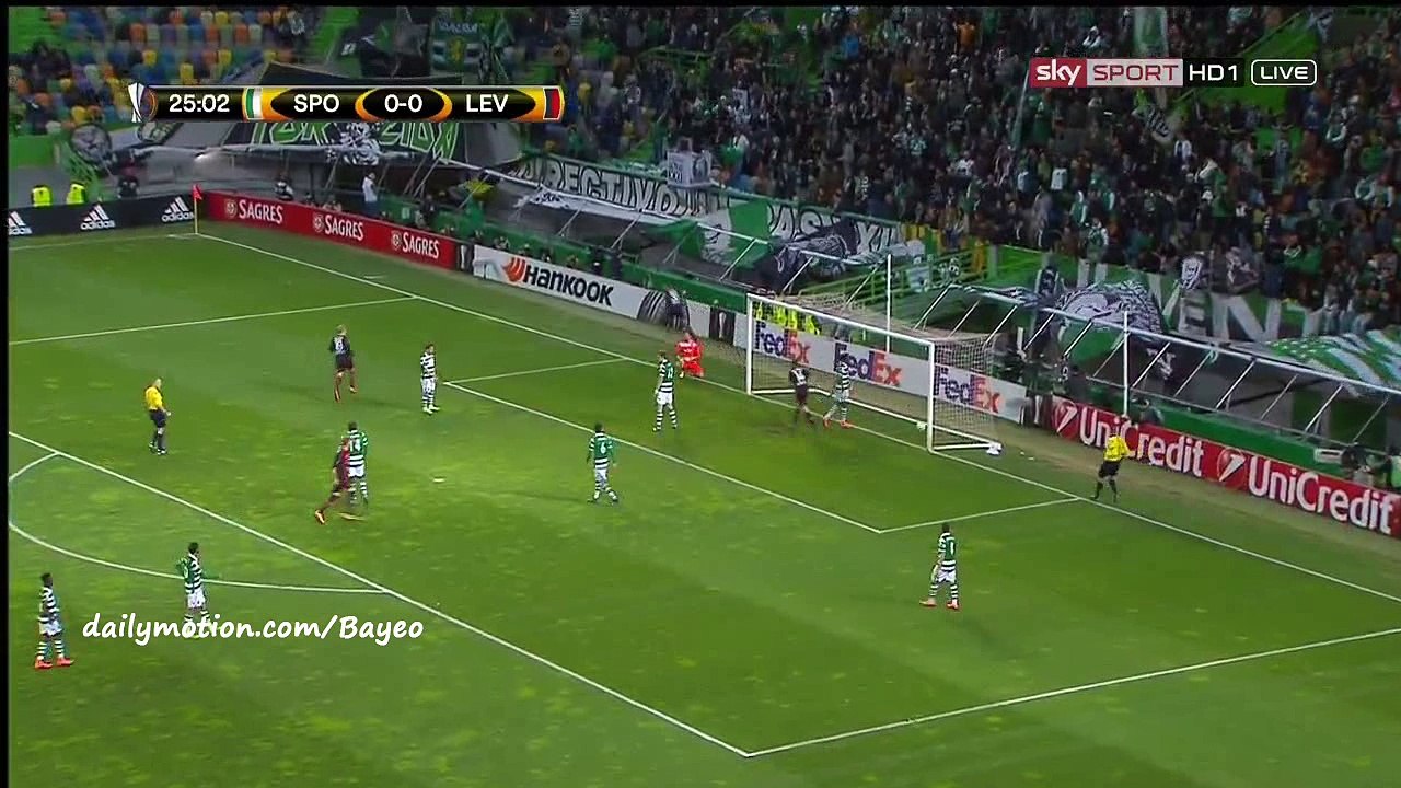 All Goals & Highlights HD - Sporting 0-1 Bayer Leverkusen - 18-02-2016