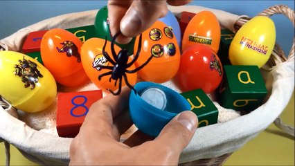 araignee et oeufs surprises | eggs full of toys