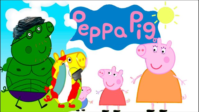 Família Peppa Pig OS VINGADORES Avengers Thor Hulk Capitão América Homem de Ferro