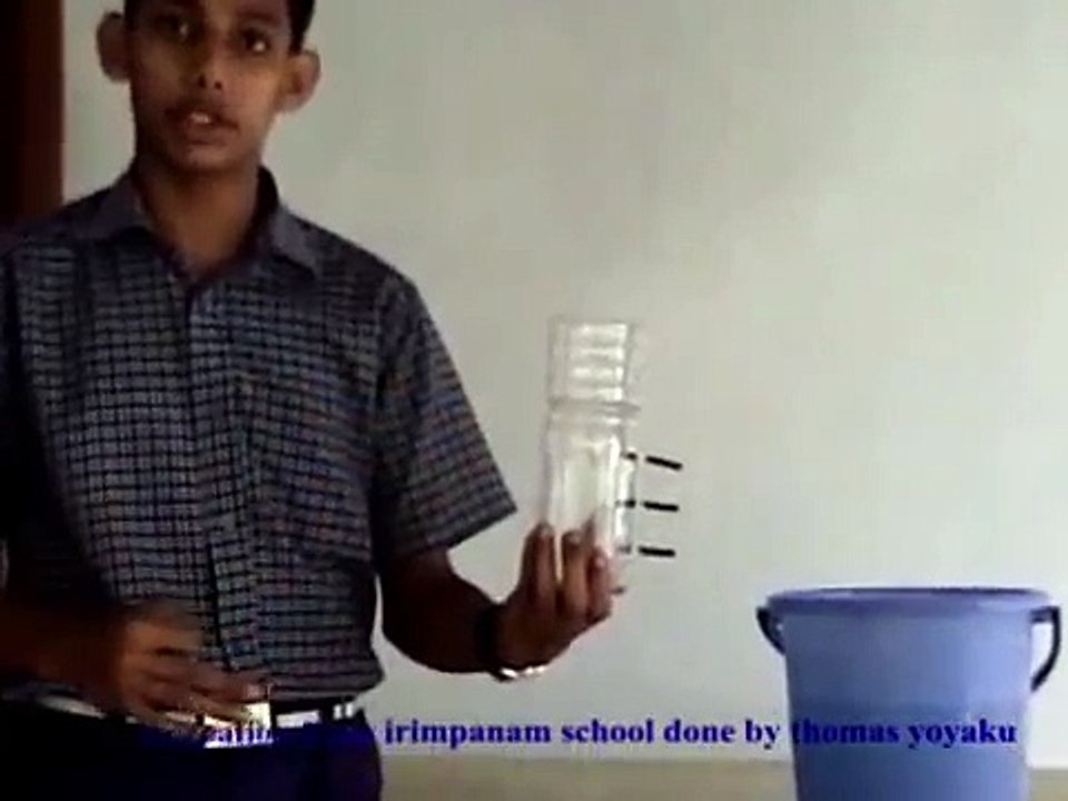 high school science fair project | liquid pressure | physics experiment |