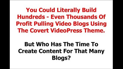 Covert VideoPress Pro