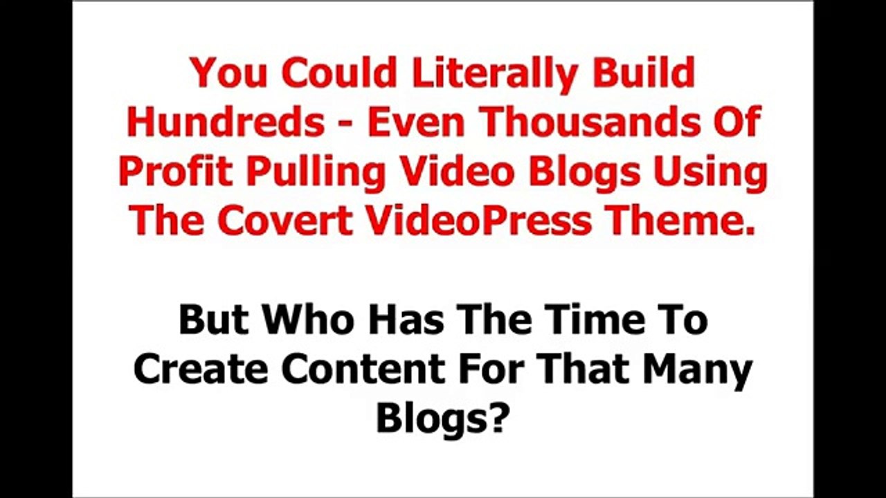 Covert VideoPress Pro