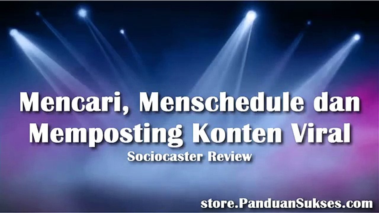 Gampangnya cari Konten Viral, langsung posting atau schedule (Demo Sociocaster)