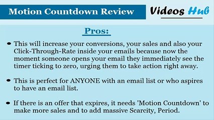 Motion Countdown Review - Maximize Your Email CTR