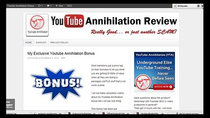 Youtube Annihilation Review & Bonus - Honest In-Depth Review