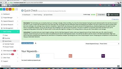 Serped.net Tutorial SEO Rank Tracking Tools Overview