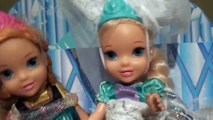 Anna and Elsas children play dressups with Olaf at Elsas ice castle | Anna and Elsa toddler dolls