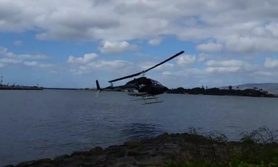 perte de contrôle d'un hélicoptère à Pearl Harbor
