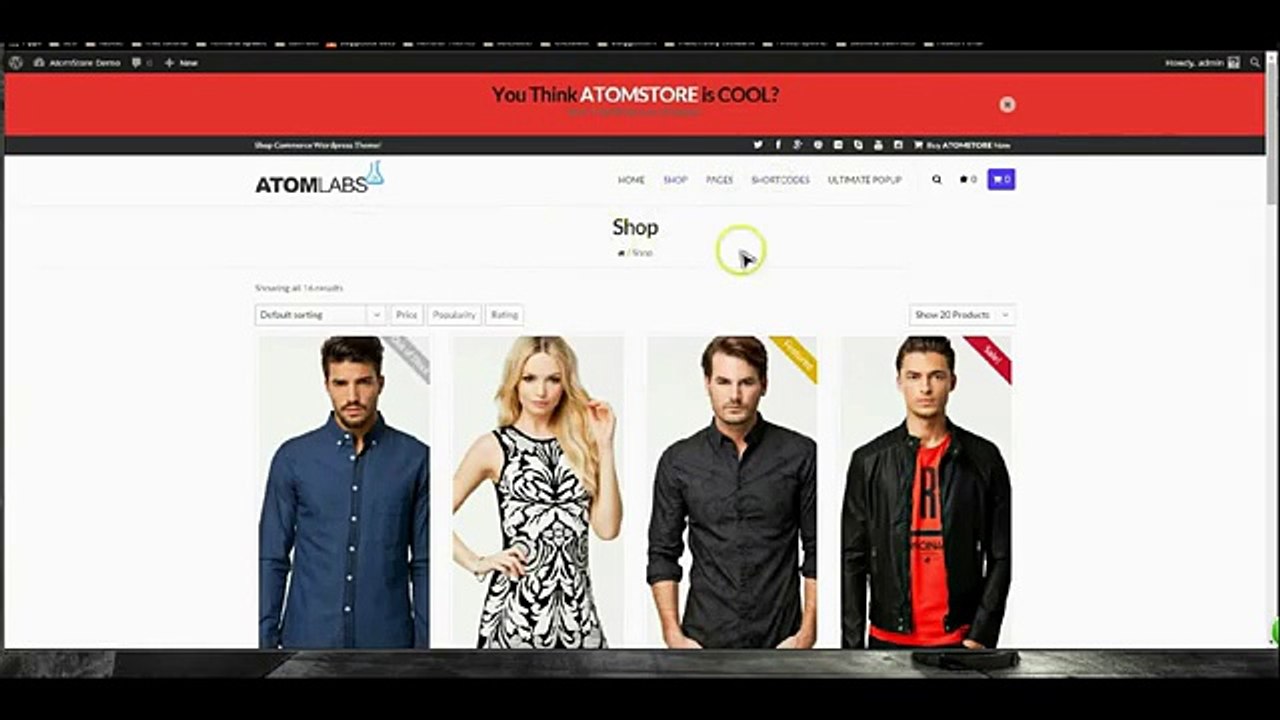 AtomKiosk - easy way to make a eCoomerce website.