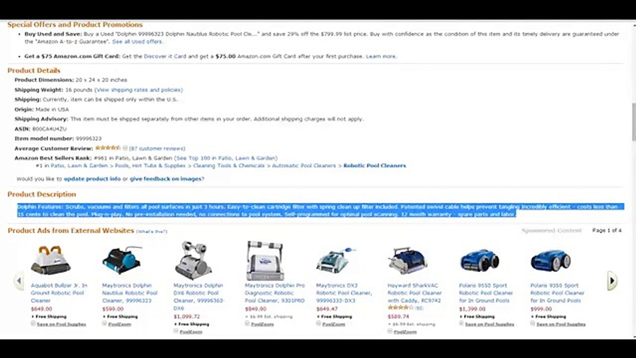 Azon 30 Day Challenge - Free Niche - Robotic Pool Cleaners